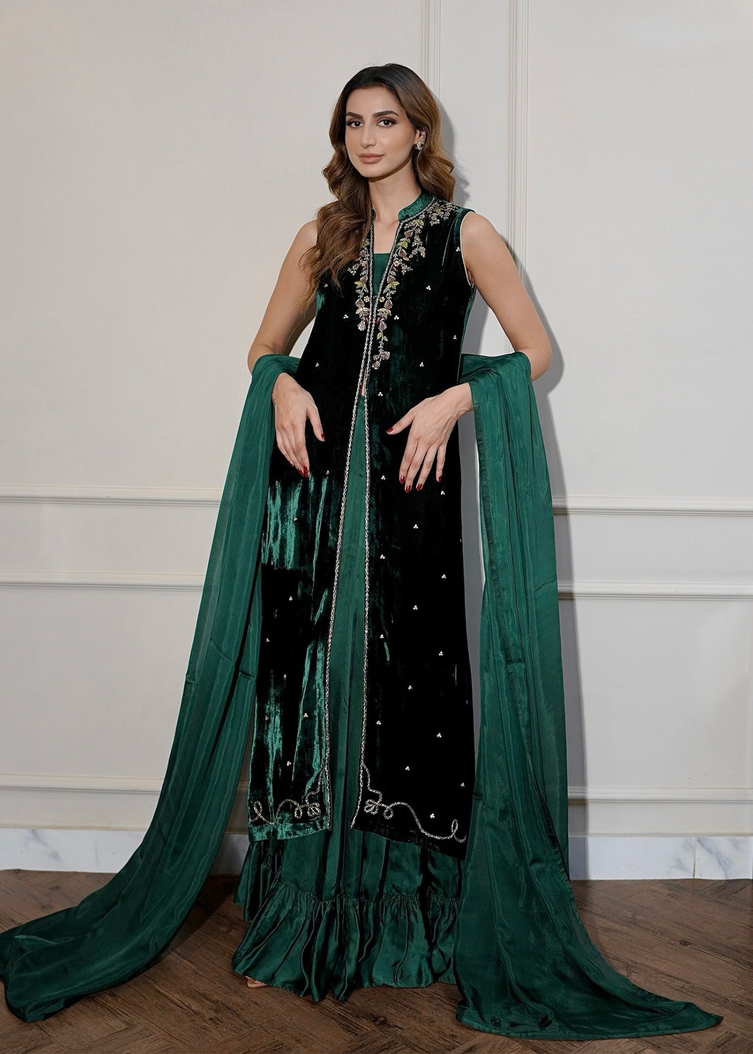 slim fit dress slacks Emerald – Elegant Dresses Pakistani – Mahum Asad